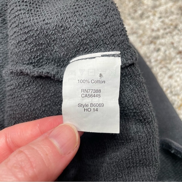 Madewell Je t’aime French I Love You Crewneck Sweatshirt Top in Dark Grey XS - Picture 7 of 9